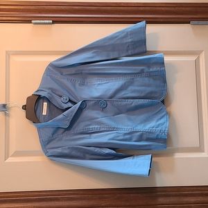 Women's size 10 Coldwater Creek blue 3/4 jacket